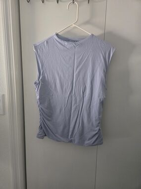 Rebecca Minkoff Lavender Sleeveless Ruched Side Tank